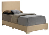 Glory Furniture G1875-TB-UP Sleigh Bed, Twin, Beige, 3 boxes