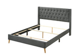 Glory Furniture Bergen Full, Gray Upholstered bed,