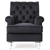Glory Furniture Anna G0812-C, Black Accent Arm Chair, 37" H X 32" W X 35" D