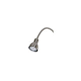 Cal 2.62" Height Metal Fixture in Brushed Steel LED 6W/Brushed Steel/Metal/Round/Brushed Steel/Task & Functional