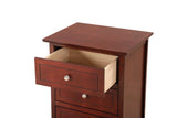 Glory Furniture Daniel 3 Drawer Nightstand in Cherry