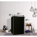 Danby Designer Energy Star 4.4-Cu. Ft. Counter-High All Refrigerator in Black