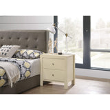 Glory Furniture Burlington 2-Drawer Wood Nightstand Grey Stained