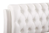 Glory Furniture Marilla Faux Leather Upholstered Full Bed in White
