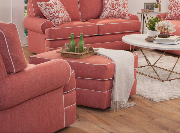 American Furniture Classics Coral Springs Model 8-080-S260C Upholstered Ottoman